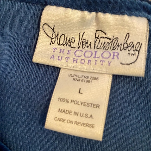 Diane Von Furstenberg Royal Blue Velvet Maxi Dress - Picture 2 of 8